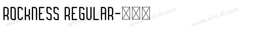 Rockness Regular字体转换